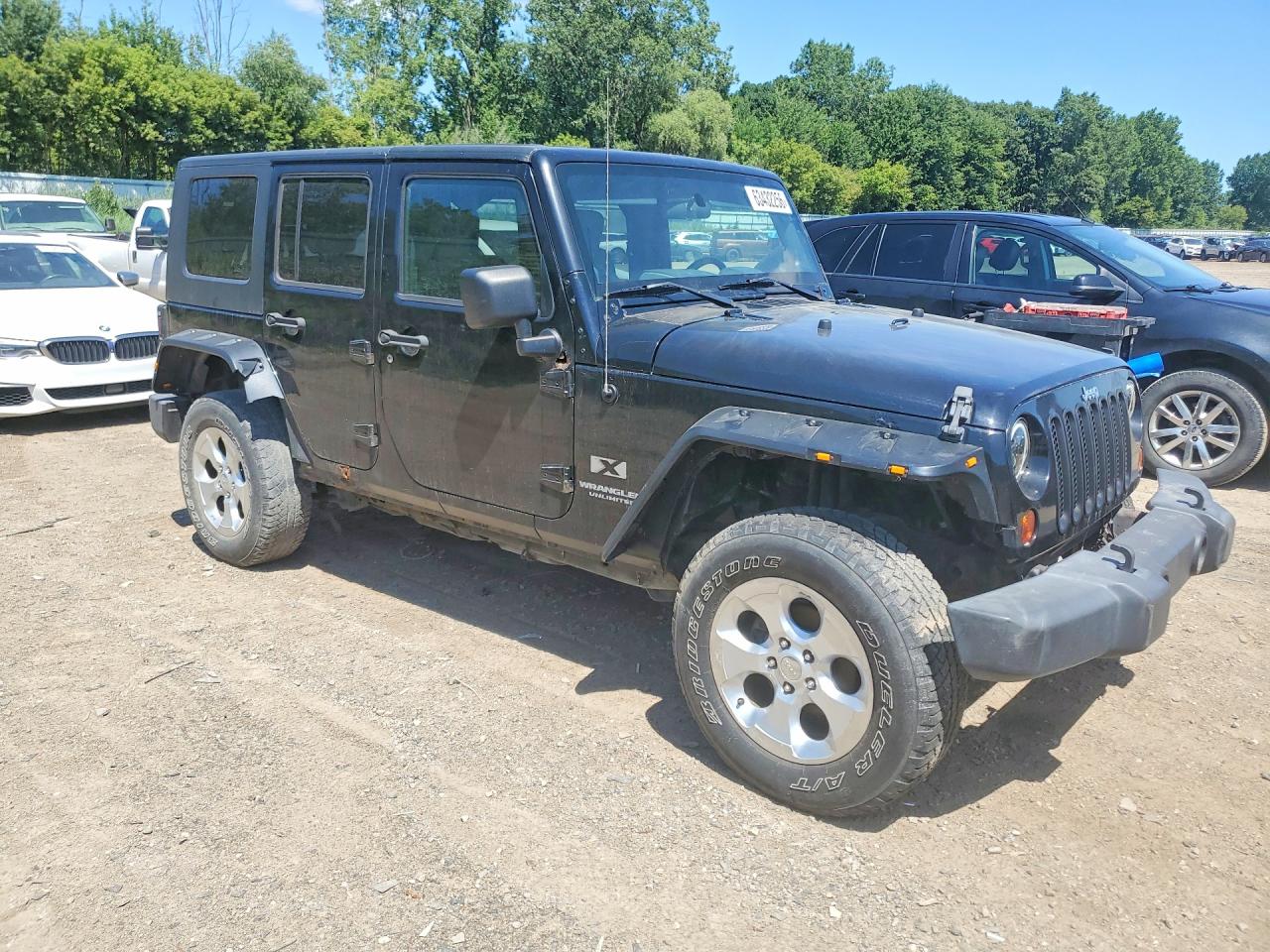 2009 Jeep Wrangler Unlimited X Black vin: 1J4GA391X9L705922