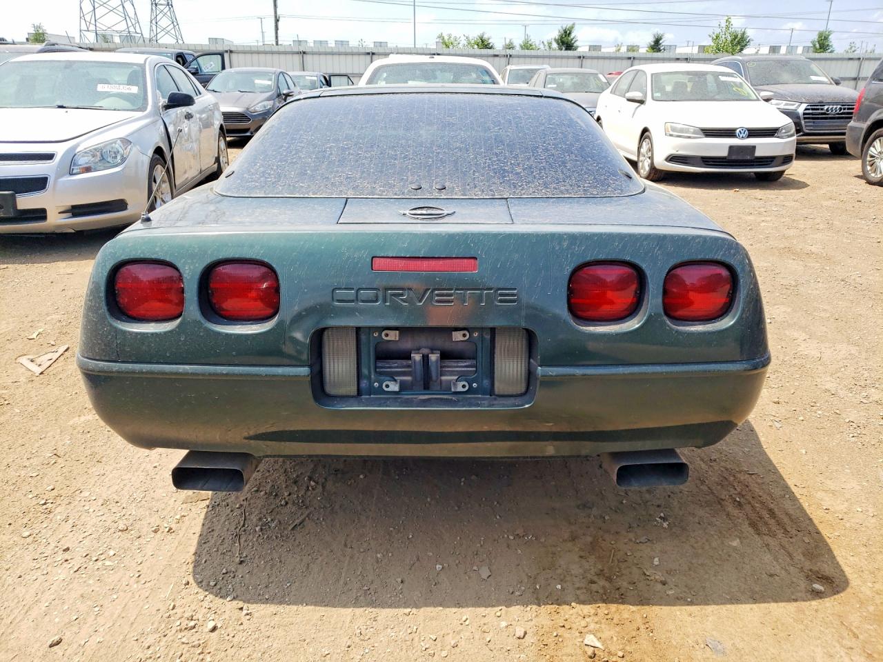 1992 Chevrolet Corvette Green vin: 1G1YY23P9N5115411