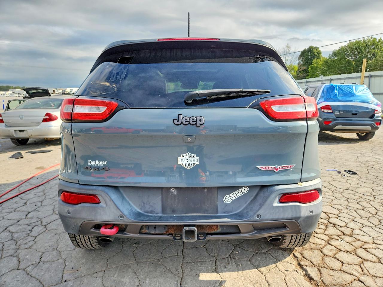 2014 Jeep Cherokee Trailhawk Blue vin: 1C4PJMBS2EW171094