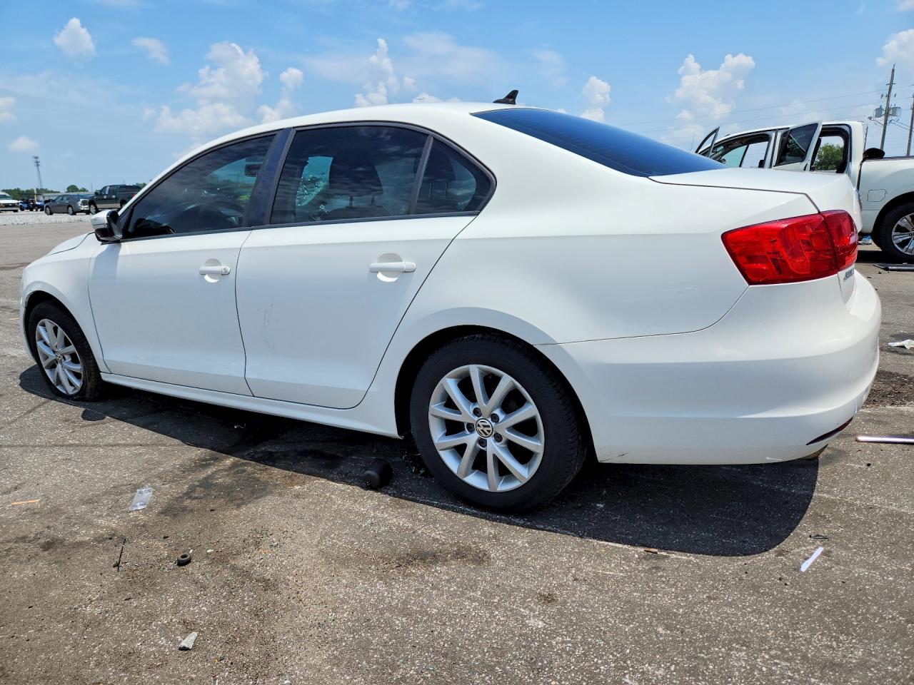 2012 Volkswagen Jetta Se White vin: 3VWDP7AJ4CM076767