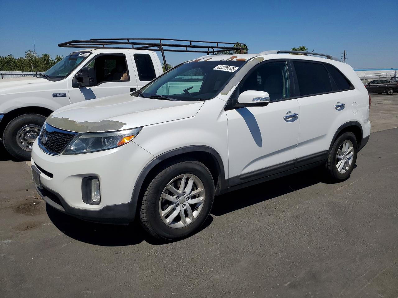 2015 Kia Sorento Lx Белый vin: 5XYKT4A62FG562186
