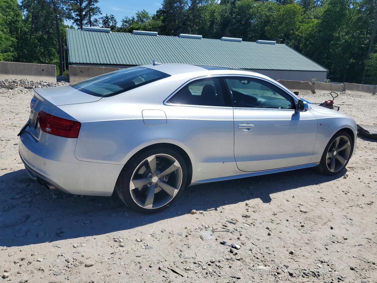 2013 Audi S5 Prestige Silver vin: WAUVGAFR1DA006481