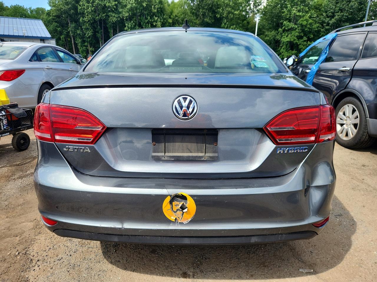 2013 Volkswagen Jetta Hybrid Gray vin: 3VW637AJ8DM263208