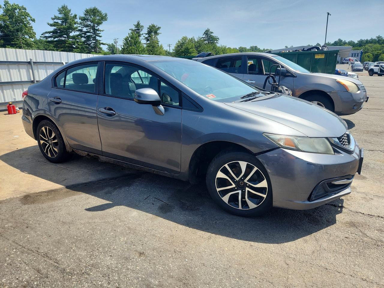 2013 Honda Civic Ex Gray vin: 19XFB2F89DE202300