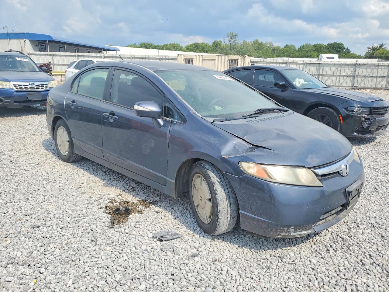2006 Honda Civic Hybrid Blue vin: JHMFA36236S028386