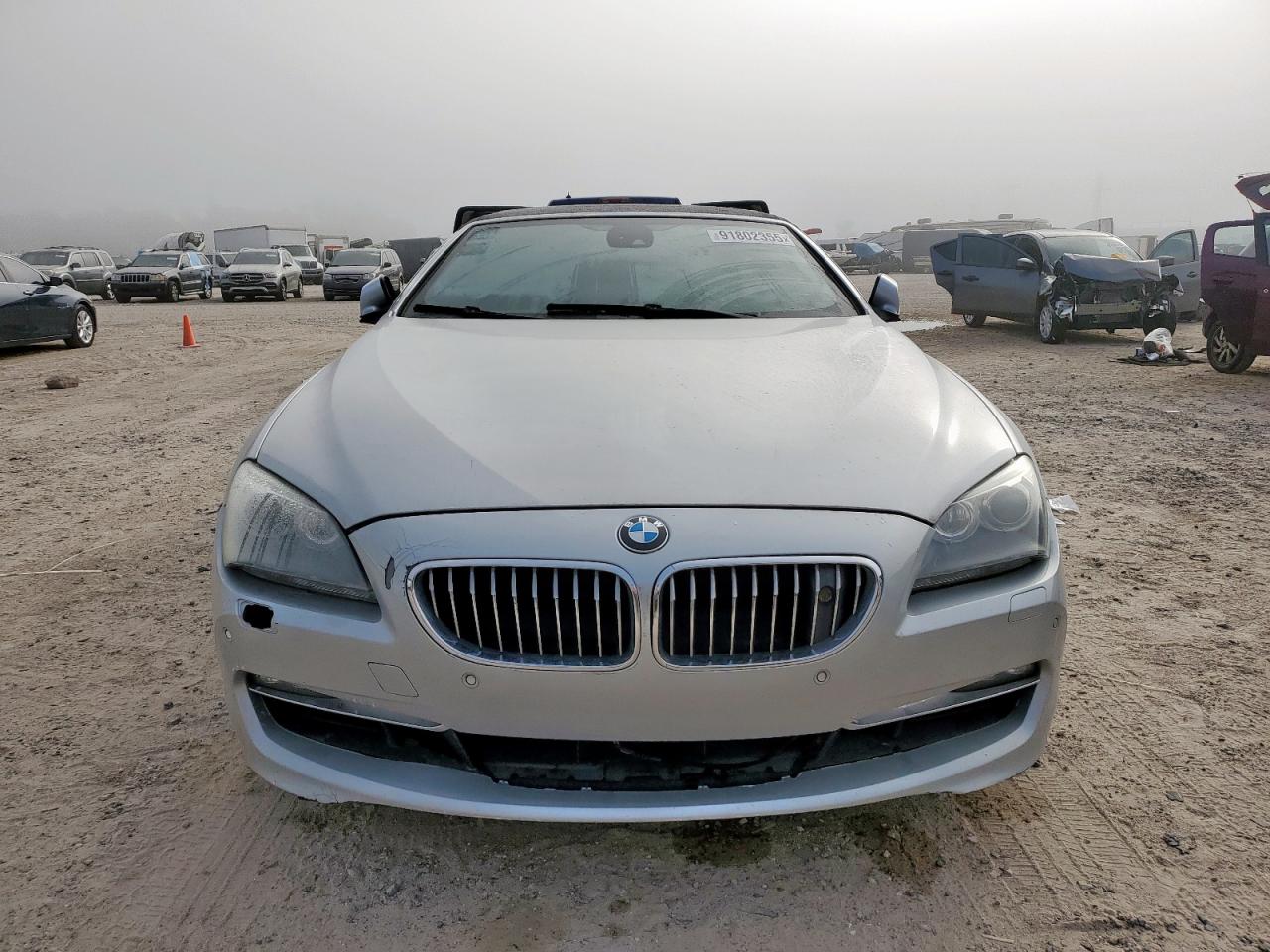 2012 Bmw 650 I Silver vin: WBALZ3C50CC397608