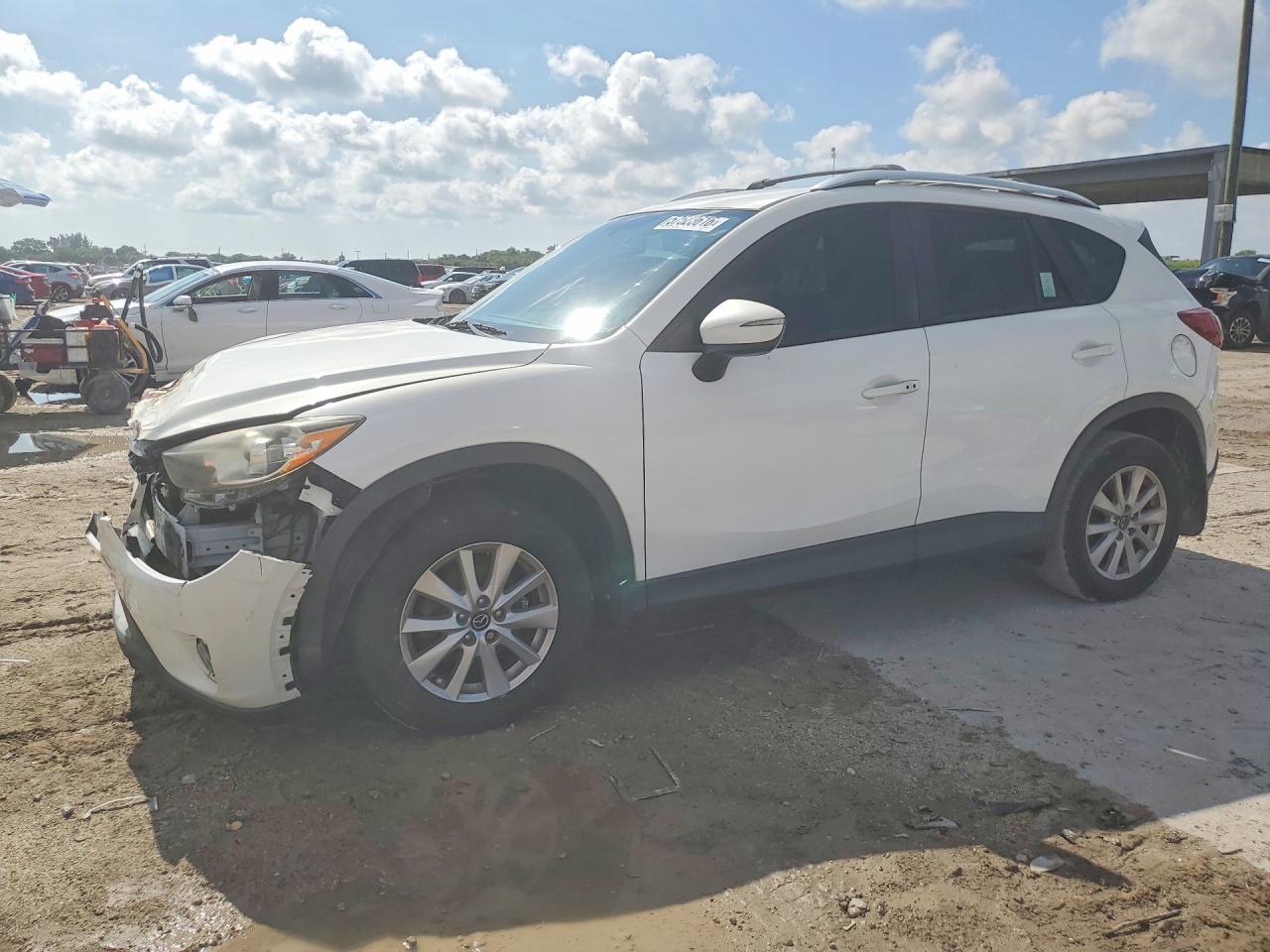 2015 Mazda Cx-5 Touring White vin: JM3KE2CY6F0501062