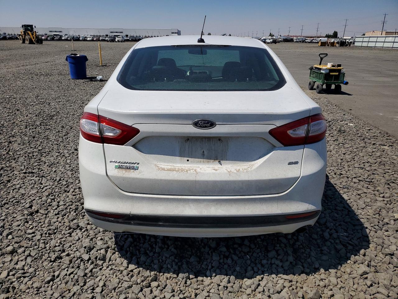 2014 Ford Fusion Se Phev White vin: 3FA6P0PU8ER248072