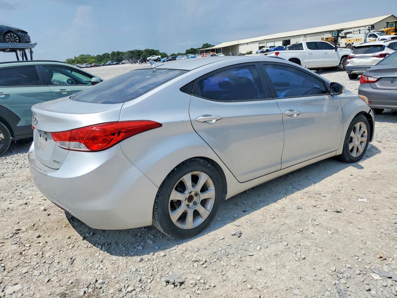 2012 Hyundai Elantra Limited Silver vin: KMHDH4AE6CU281631