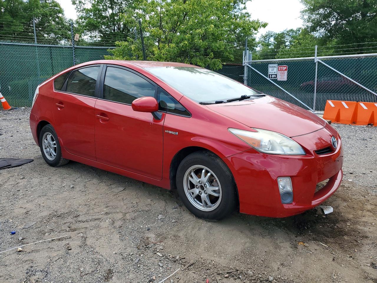2010 Toyota Prius Ii Red vin: JTDKN3DU5A0191280