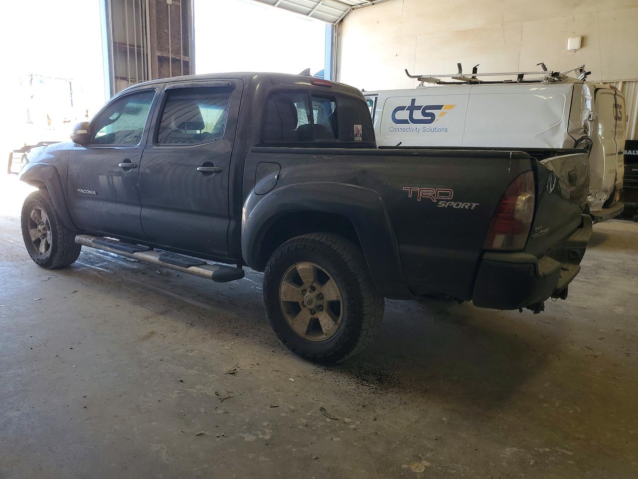 2013 Toyota Tacoma Double Cab Gray vin: 3TMJU4GN9DM147356