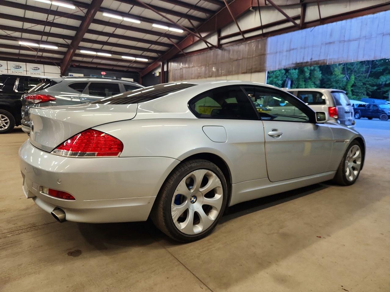 2007 Bmw 650 I Silver vin: WBAEH13577CR52253