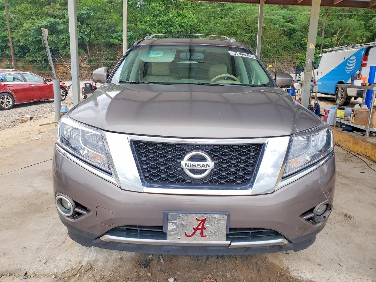2014 Nissan Pathfinder S Коричневый vin: 5N1AR2MN7EC650599