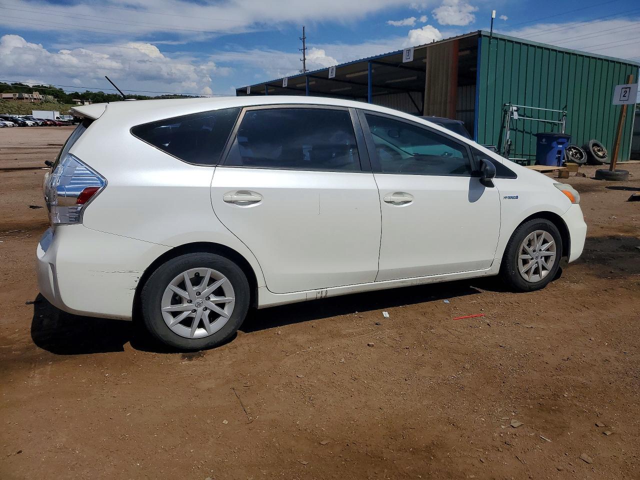 2014 Toyota Prius V Three White vin: JTDZN3EU2E3318245
