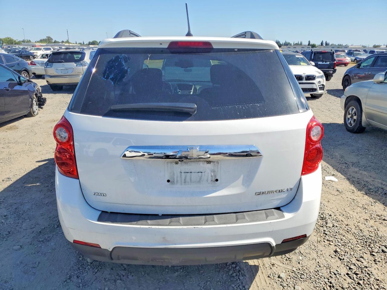 2013 Chevrolet Equinox Lt White vin: 2GNFLNEK0D6389090