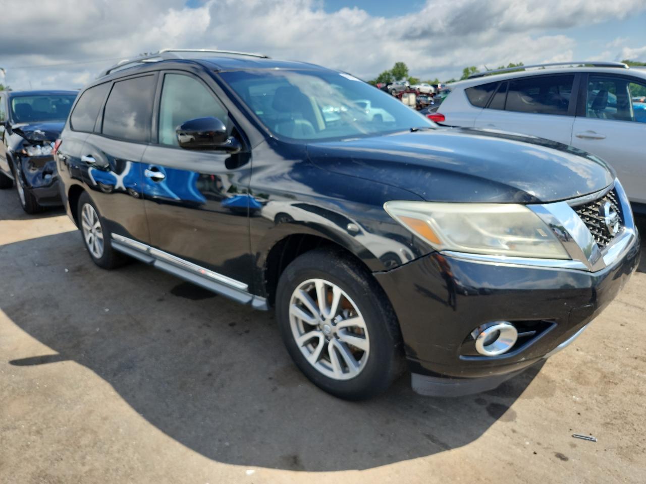 2013 Nissan Pathfinder S Black vin: 5N1AR2MM6DC626722