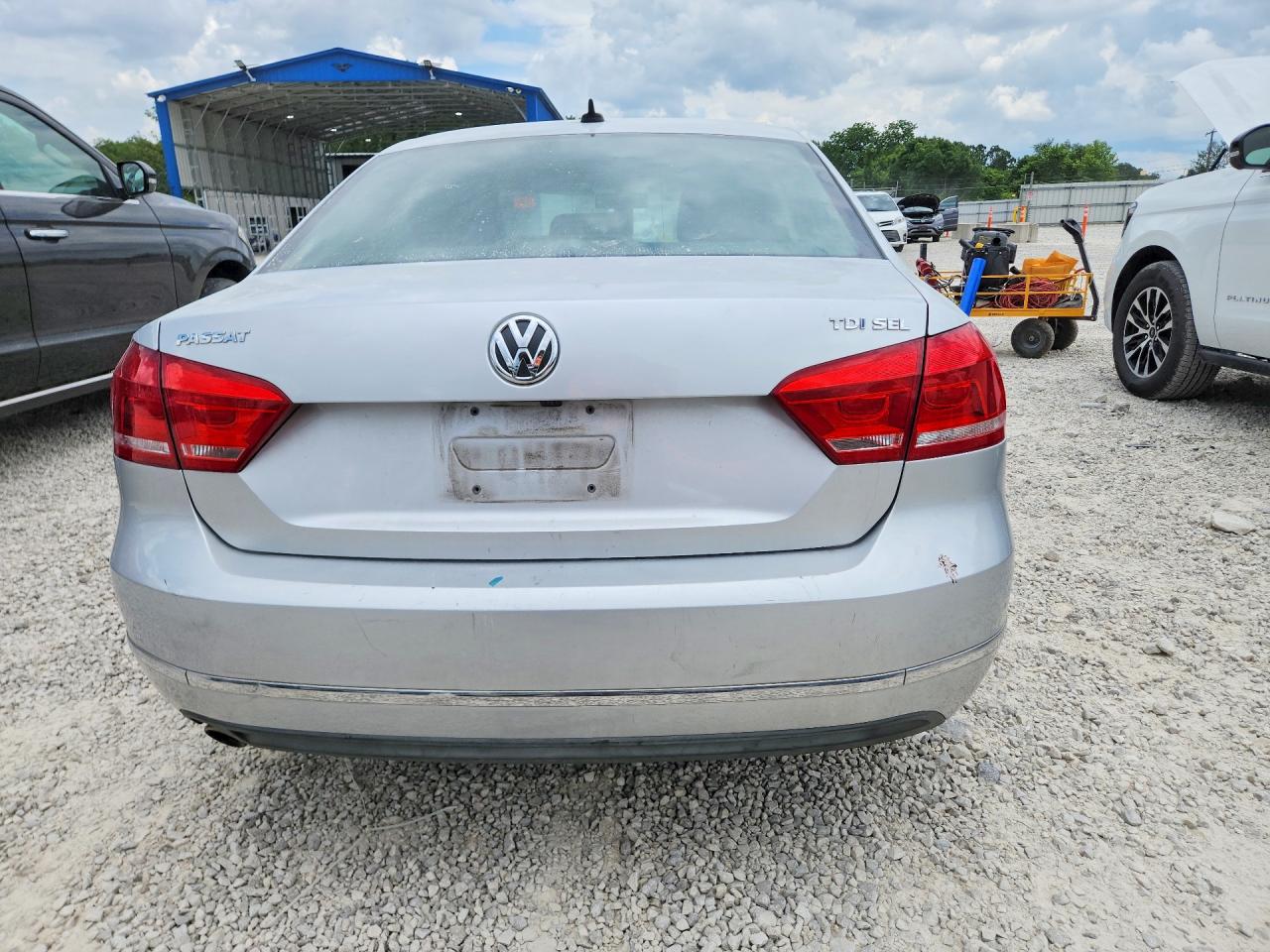 2014 Volkswagen Passat Sel Silver vin: 1VWCN7A32EC039966