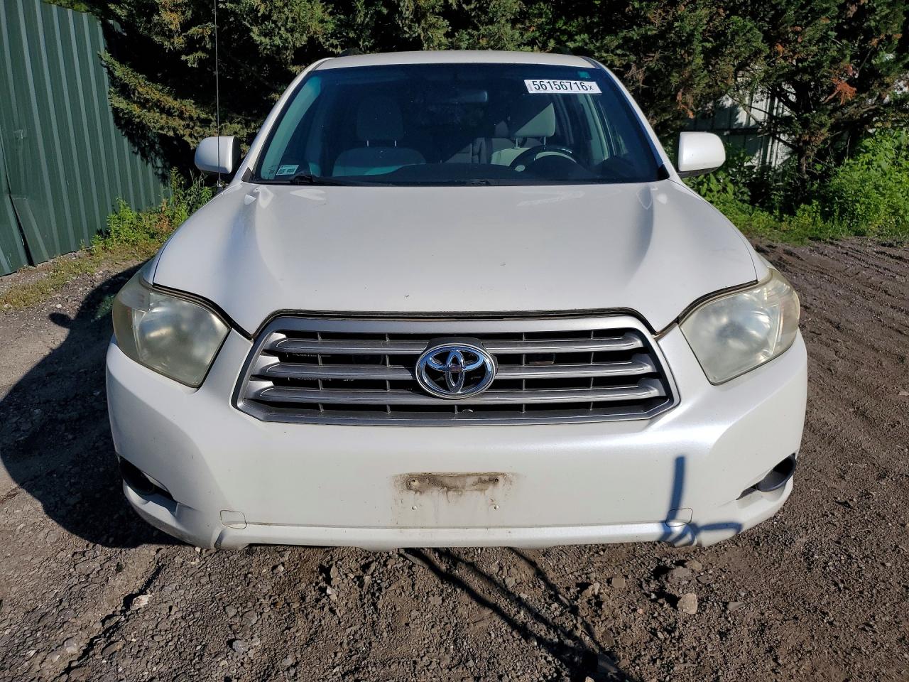 2009 Toyota Highlander Base White vin: JTEES41A692148343