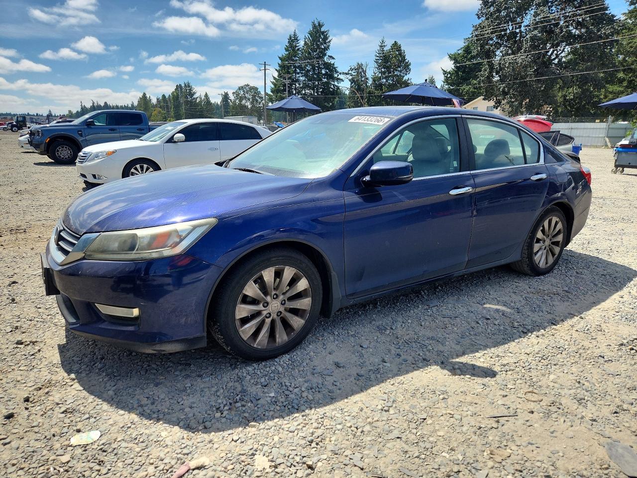 2013 Honda Accord Exl Blue vin: 1HGCR2F89DA156440