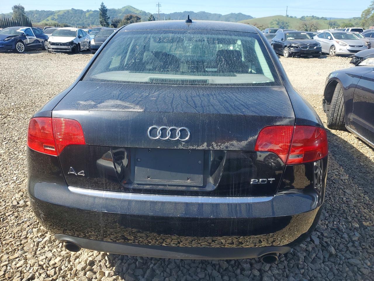 2007 Audi A4 2 Black vin: WAUAF78E67A132113