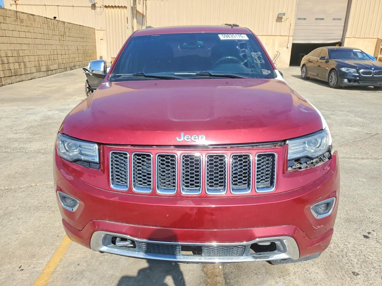2014 Jeep Grand Cherokee Overland Красный vin: 1C4RJFCT0EC390391