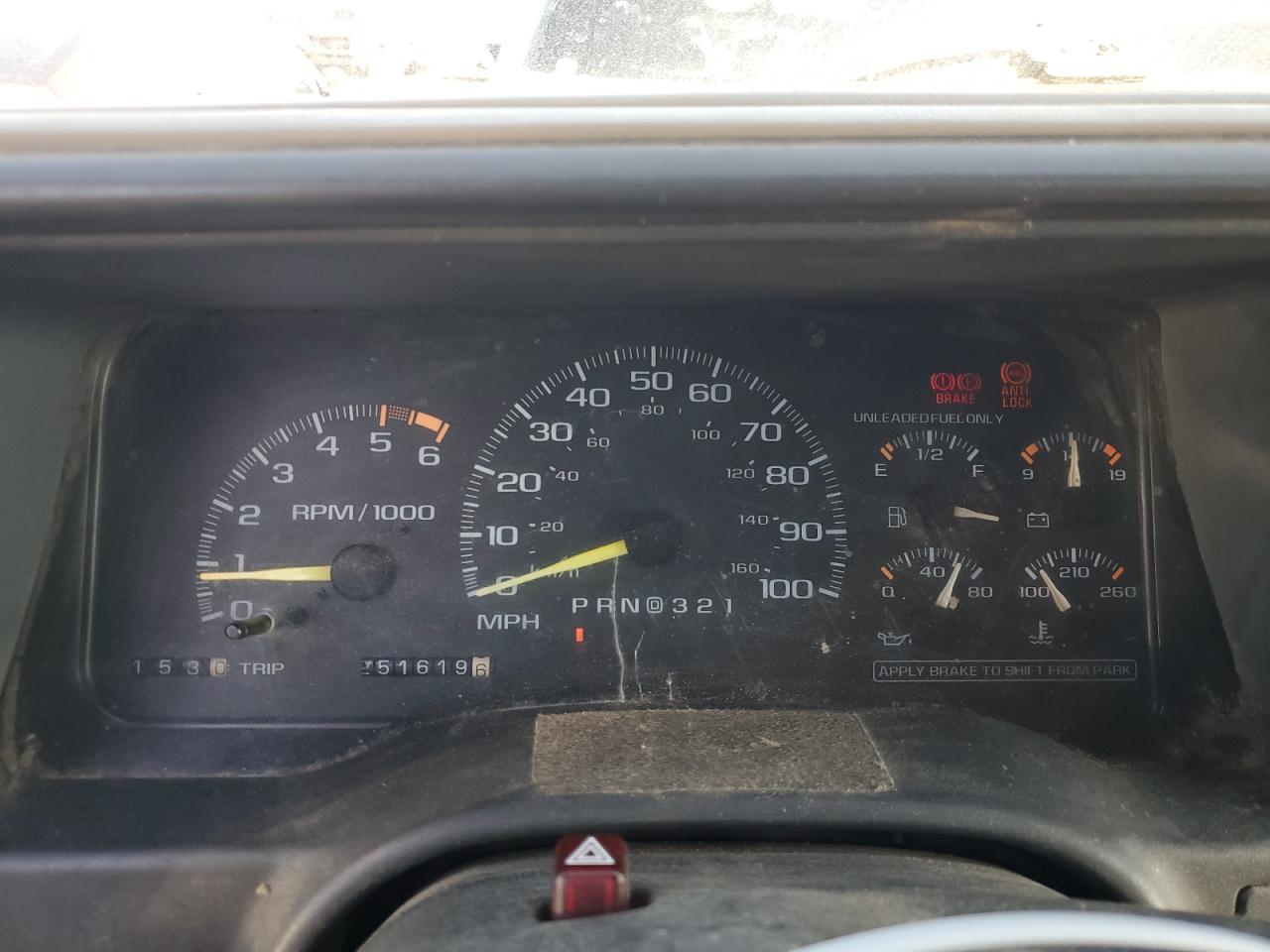 1996 Chevrolet Tahoe K1500 Синий vin: 1GNEK13R9TJ317958