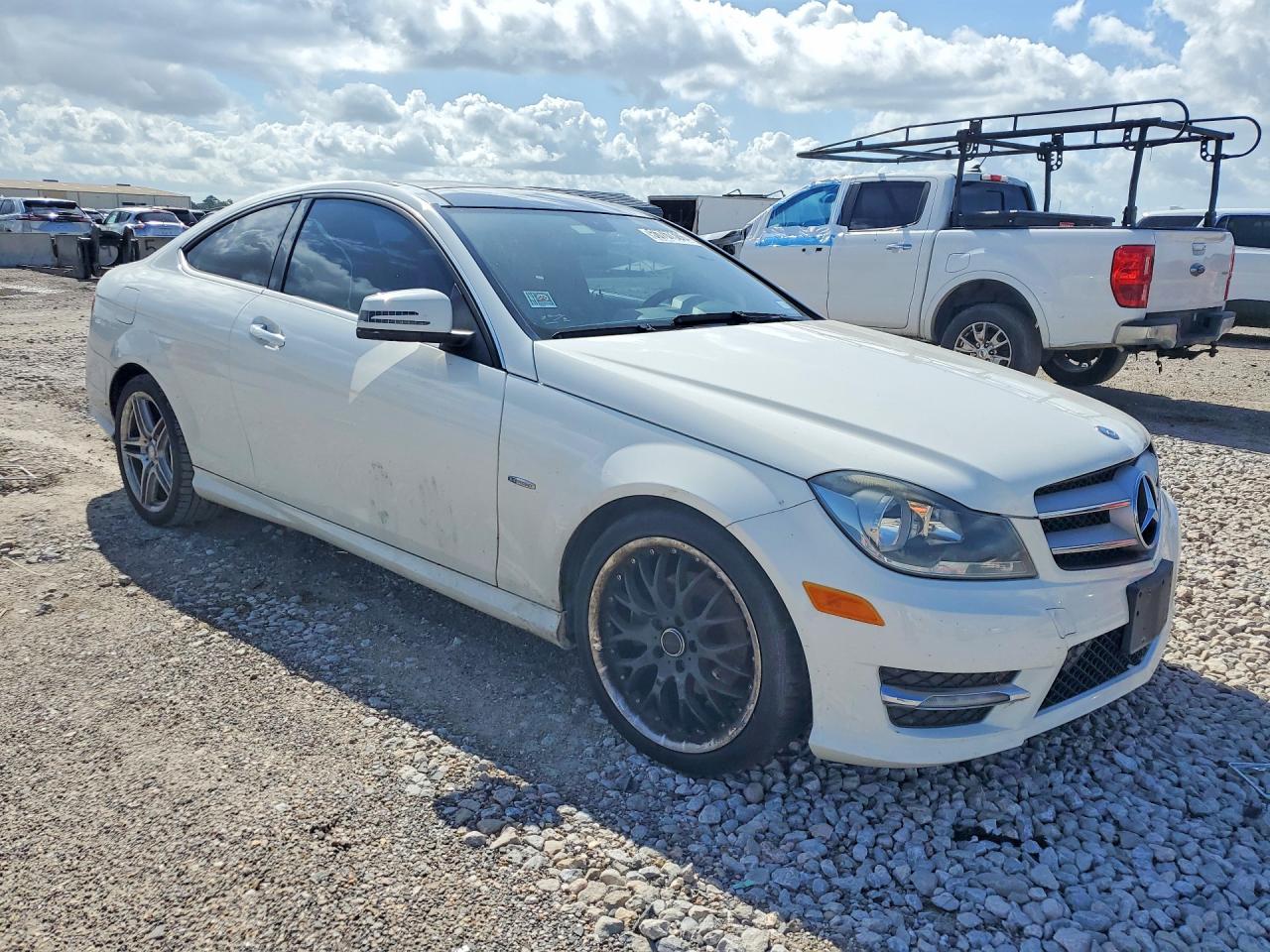 2012 Mercedes-benz C 250 White vin: WDDGJ4HB7CF875320