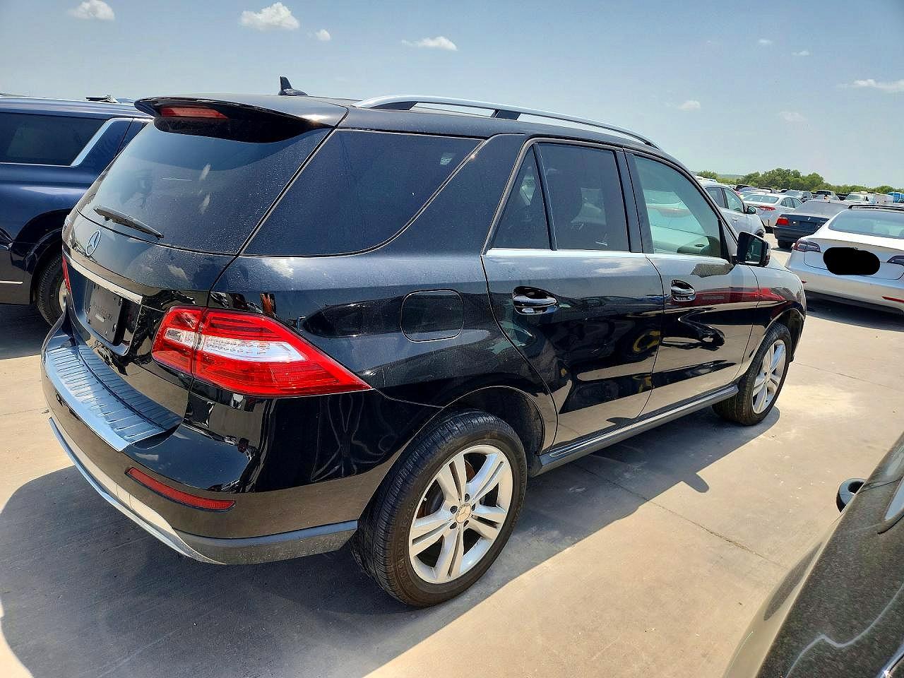 2015 Mercedes-benz Ml 350 Black vin: 4JGDA5JB7FA584925