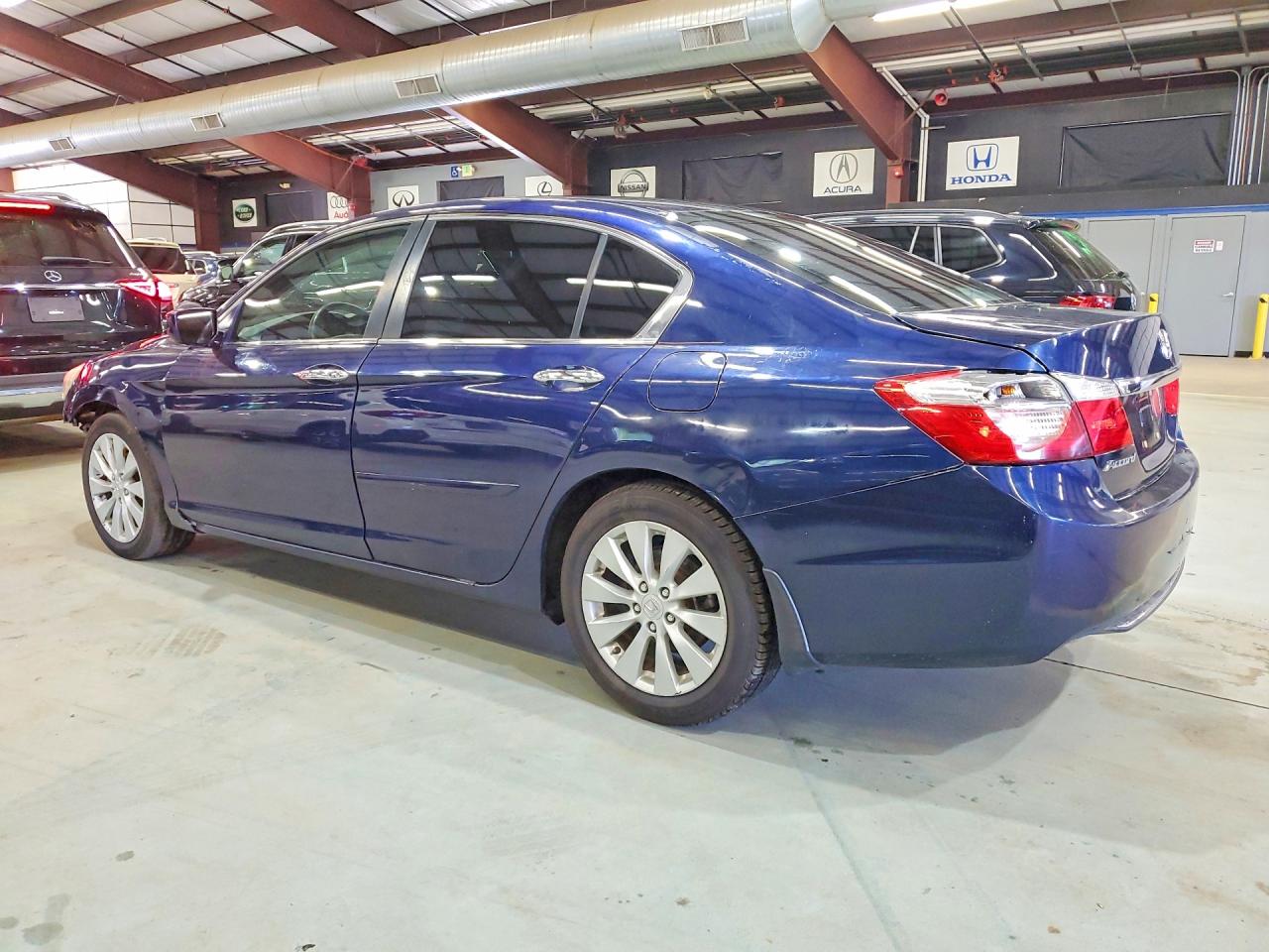 2014 Honda Accord Ex Синий vin: 1HGCR2F78EA018364
