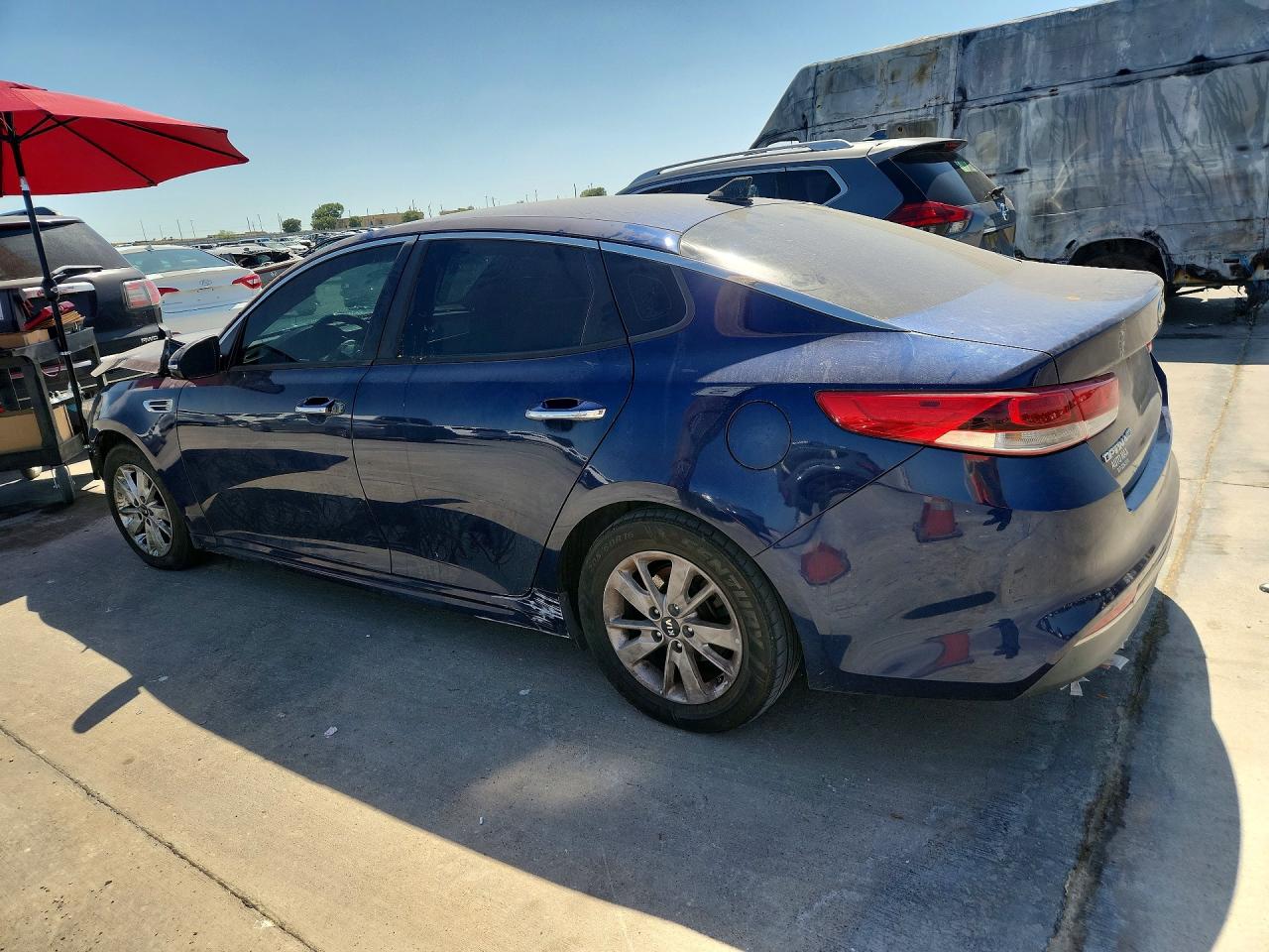 2016 Kia Optima Lx Blue vin: 5XXGT4L38GG115814