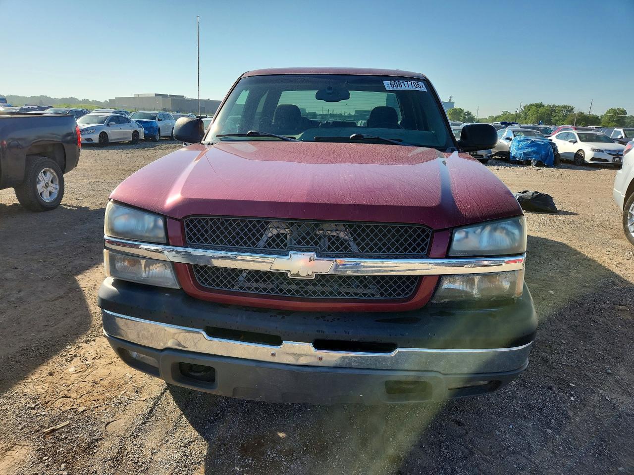 2005 Chevrolet Silverado K1500 Red vin: 2GCEK13T151216706