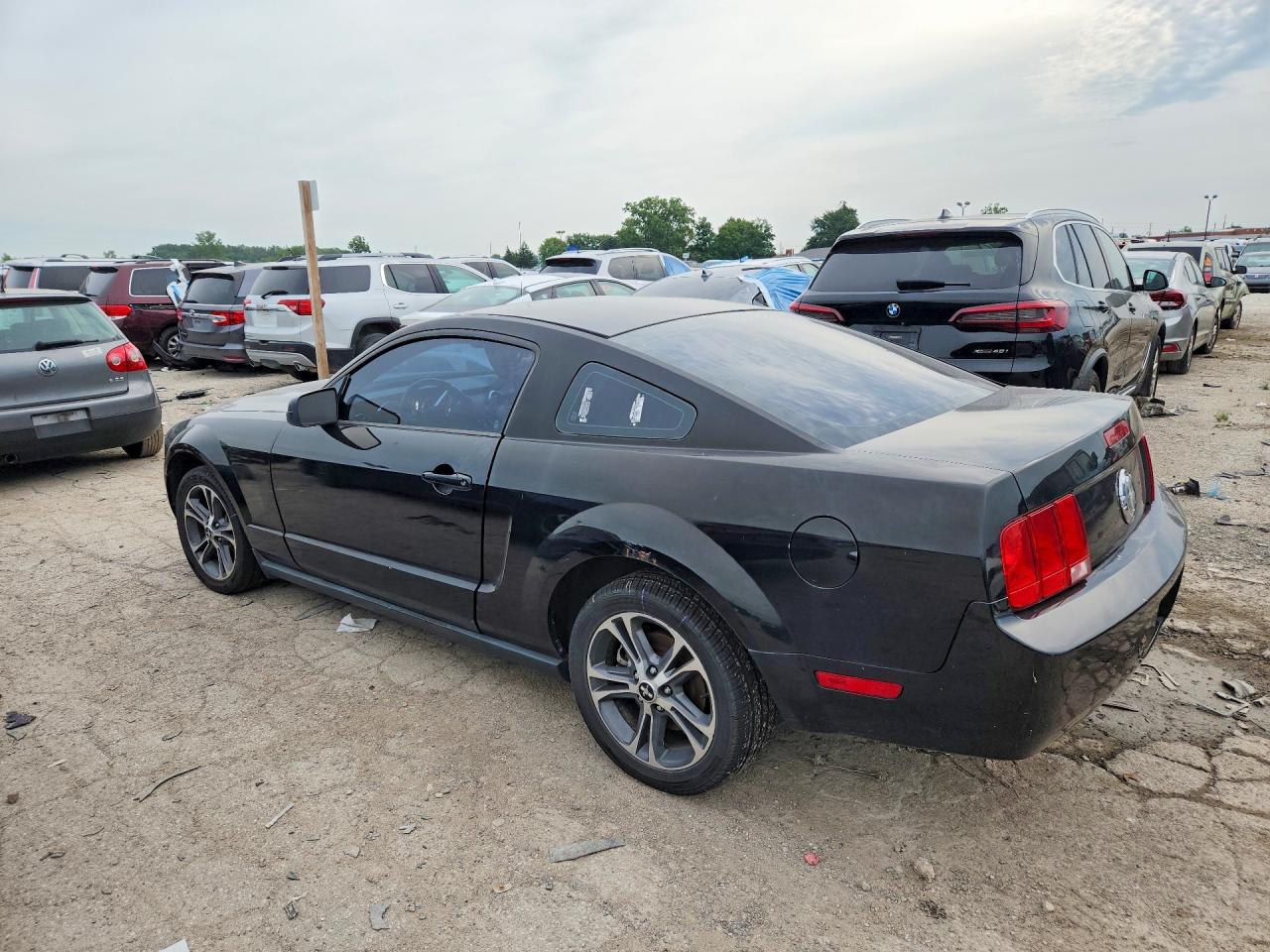 2007 Ford Mustang Black vin: 1ZVFT80N875270938