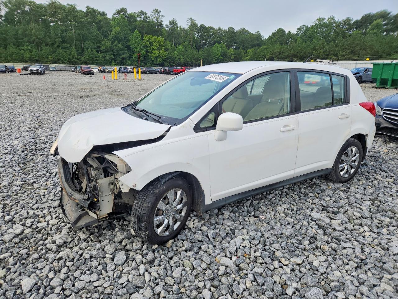 2008 Niss Versa S White vin: 3N1BC13E38L427509