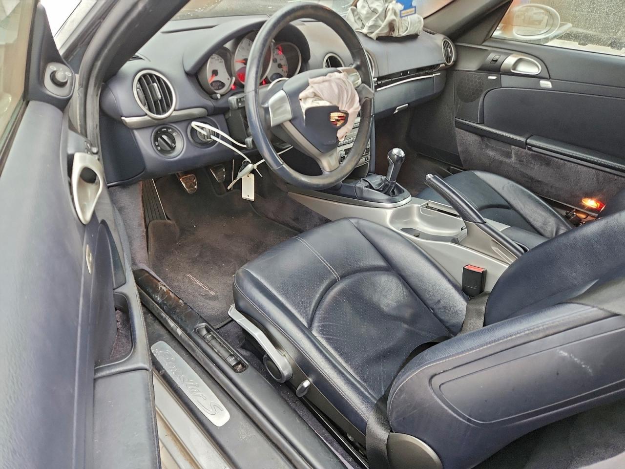 2005 Porsche Boxster S Silver vin: WP0CB29895U732123
