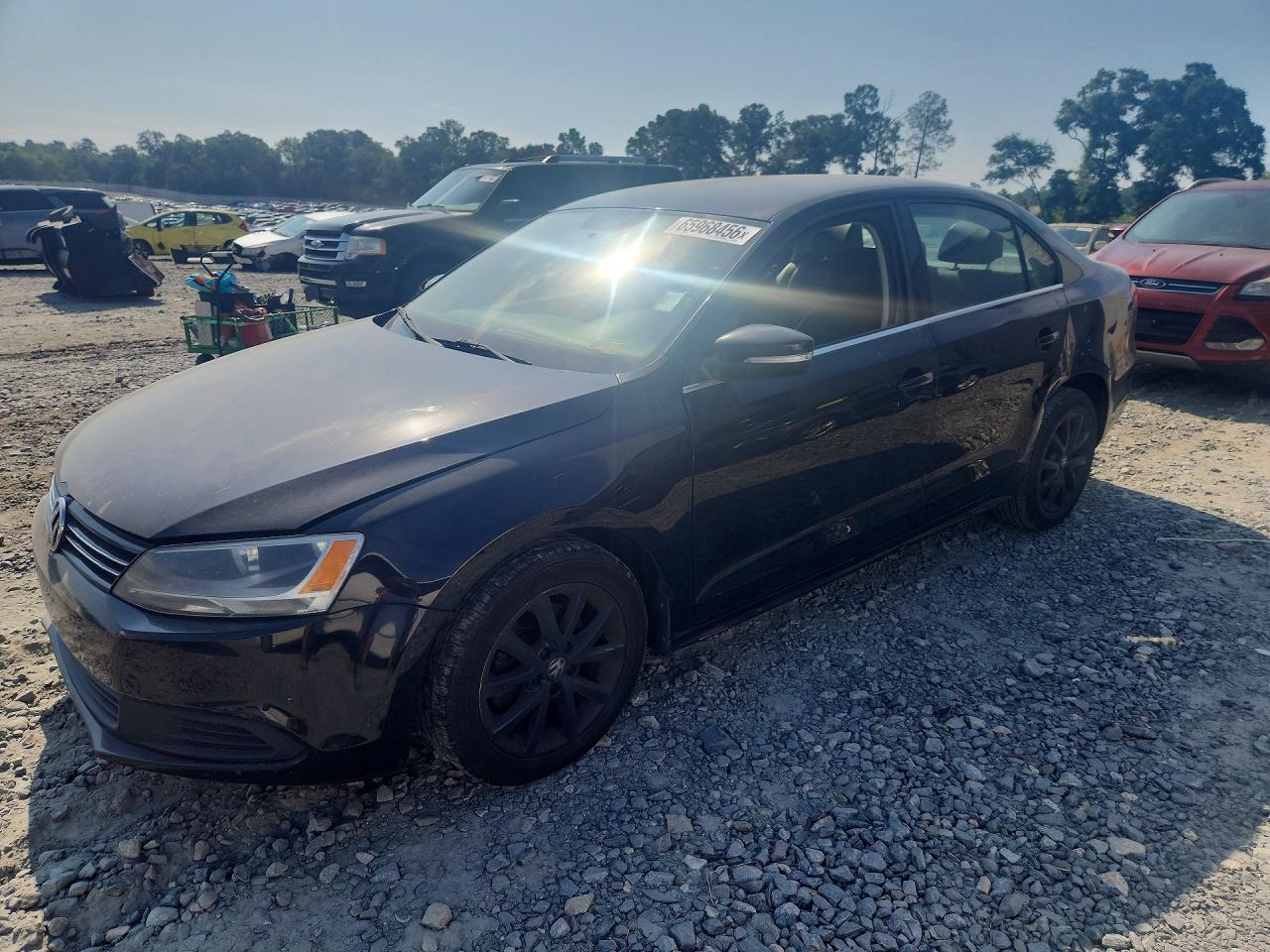 2014 Volkswagen Jetta Se Черный vin: 3VWD17AJ5EM291921