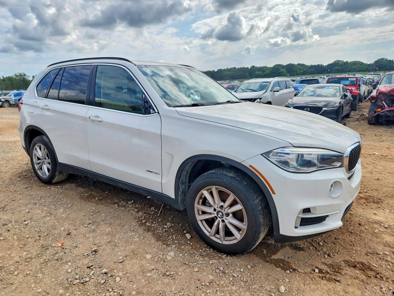 2014 Bmw X5 Xdrive35i White vin: 5UXKR0C58E0K52039