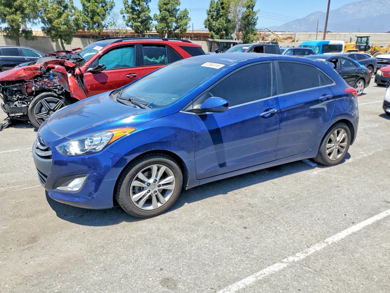 2013 Hyundai Elantra Gt Base Blue vin: KMHD35LE1DU089004