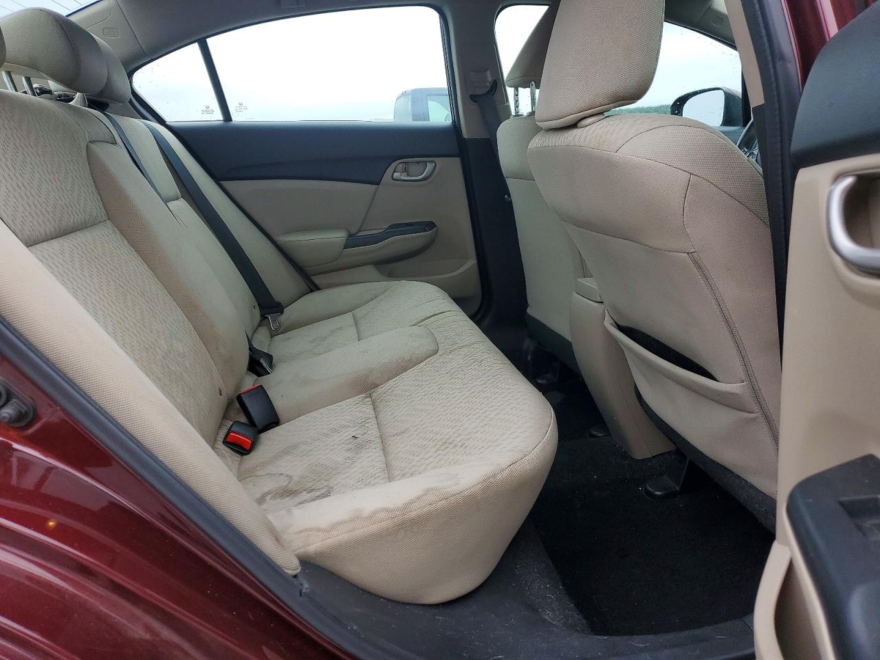 2014 Honda Civic Lx Burgundy vin: 19XFB2F55EE051723