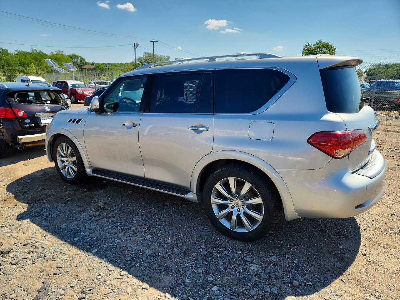 2013 Infiniti Qx56 Base Silver vin: JN8AZ2NC5D9330747