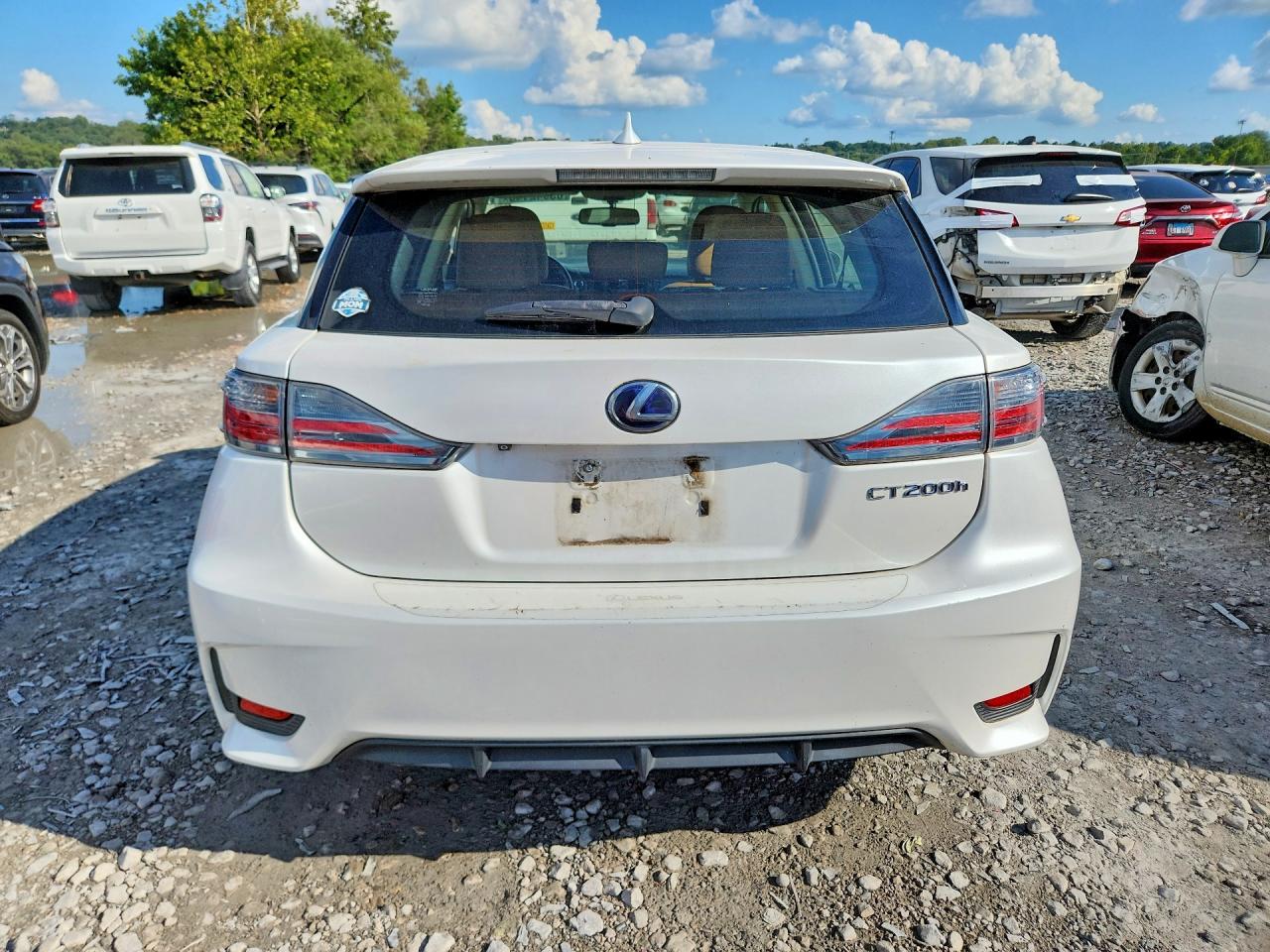 2015 Lexus Ct 200 White vin: JTHKD5BH3F2223643