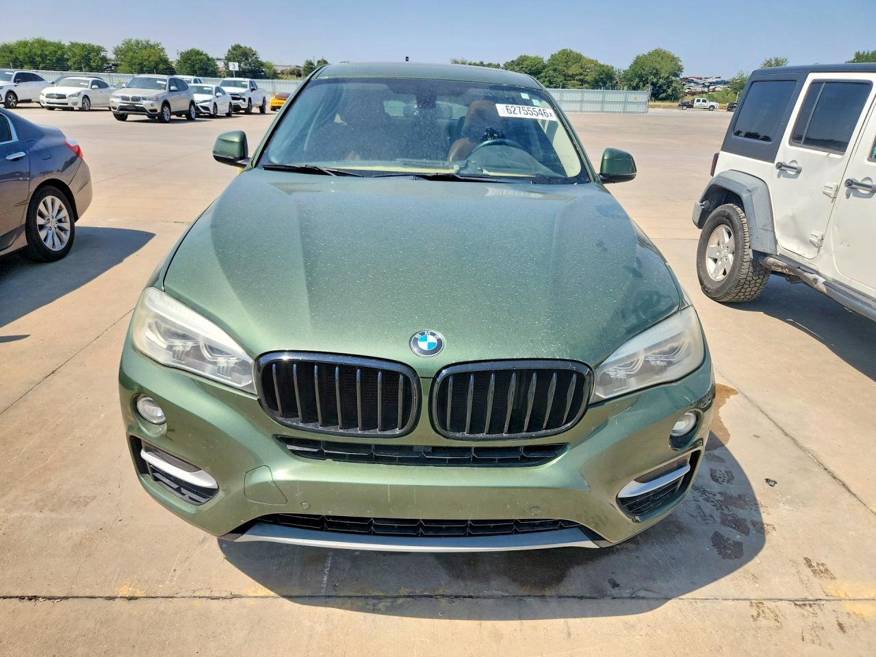 2015 Bmw X6 Sdrive35i Зеленый vin: 5UXKU0C54F0F91741