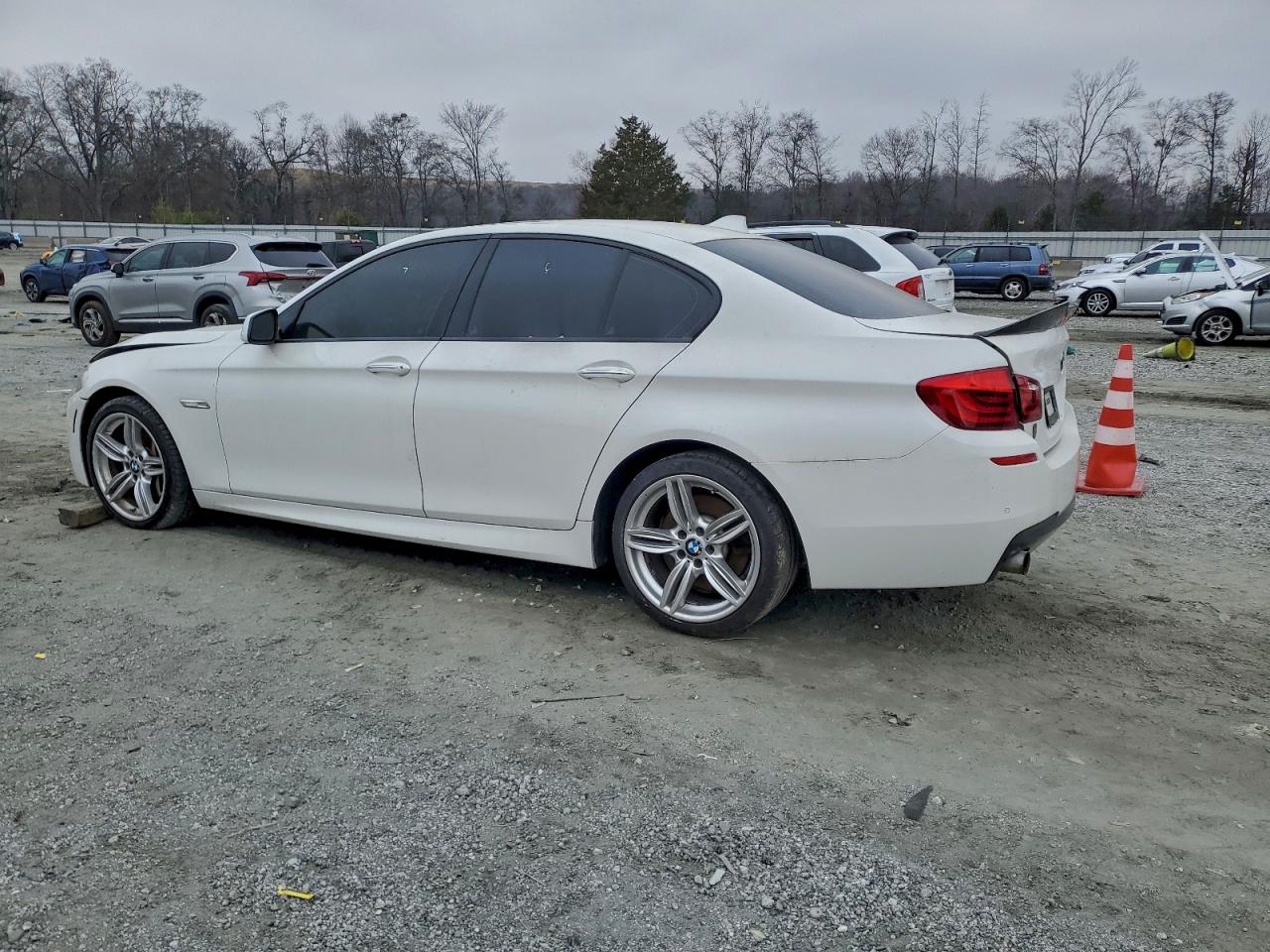 2013 Bmw 550 I White vin: WBAFR9C55DDX81105