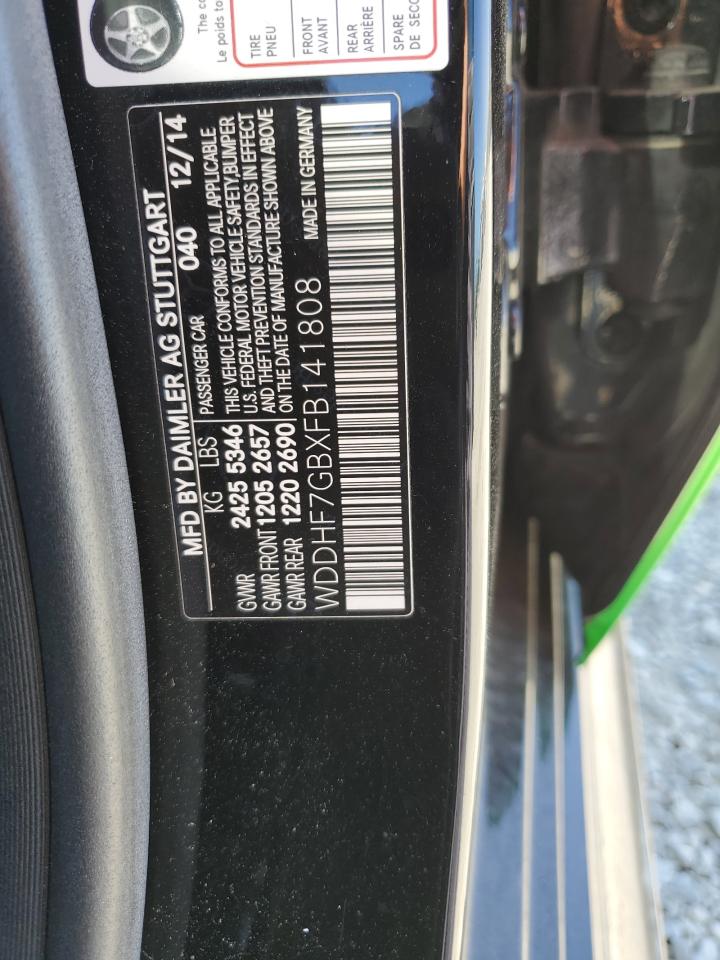 2015 Mercedes-benz E 63 Amg-s Green vin: WDDHF7GBXFB141808