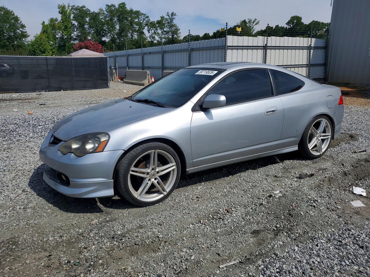 2004 Acura Rsx Silver vin: JH4DC54804S019162