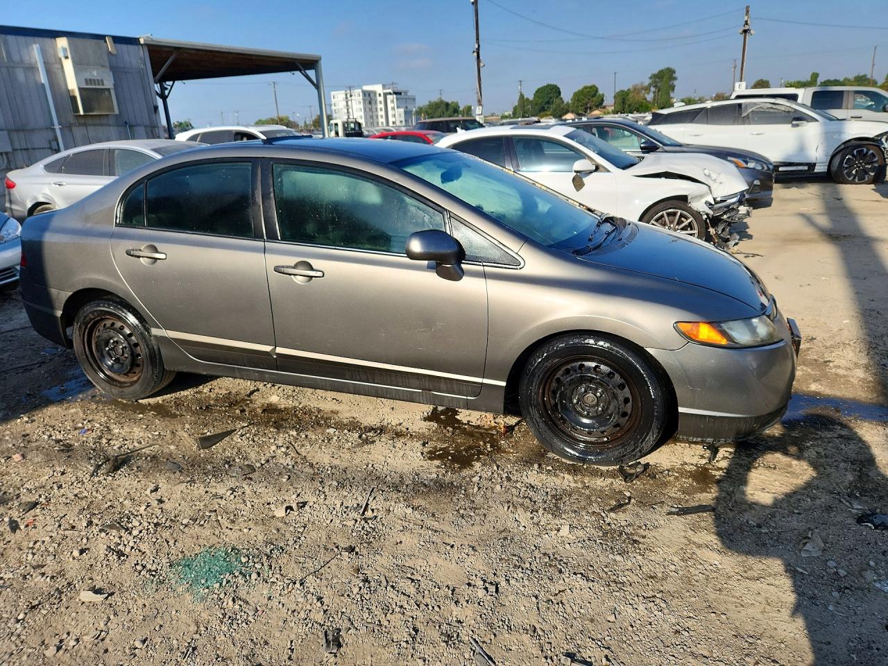 2006 Honda Civic Lx Gray vin: 1HGFA16556L141946