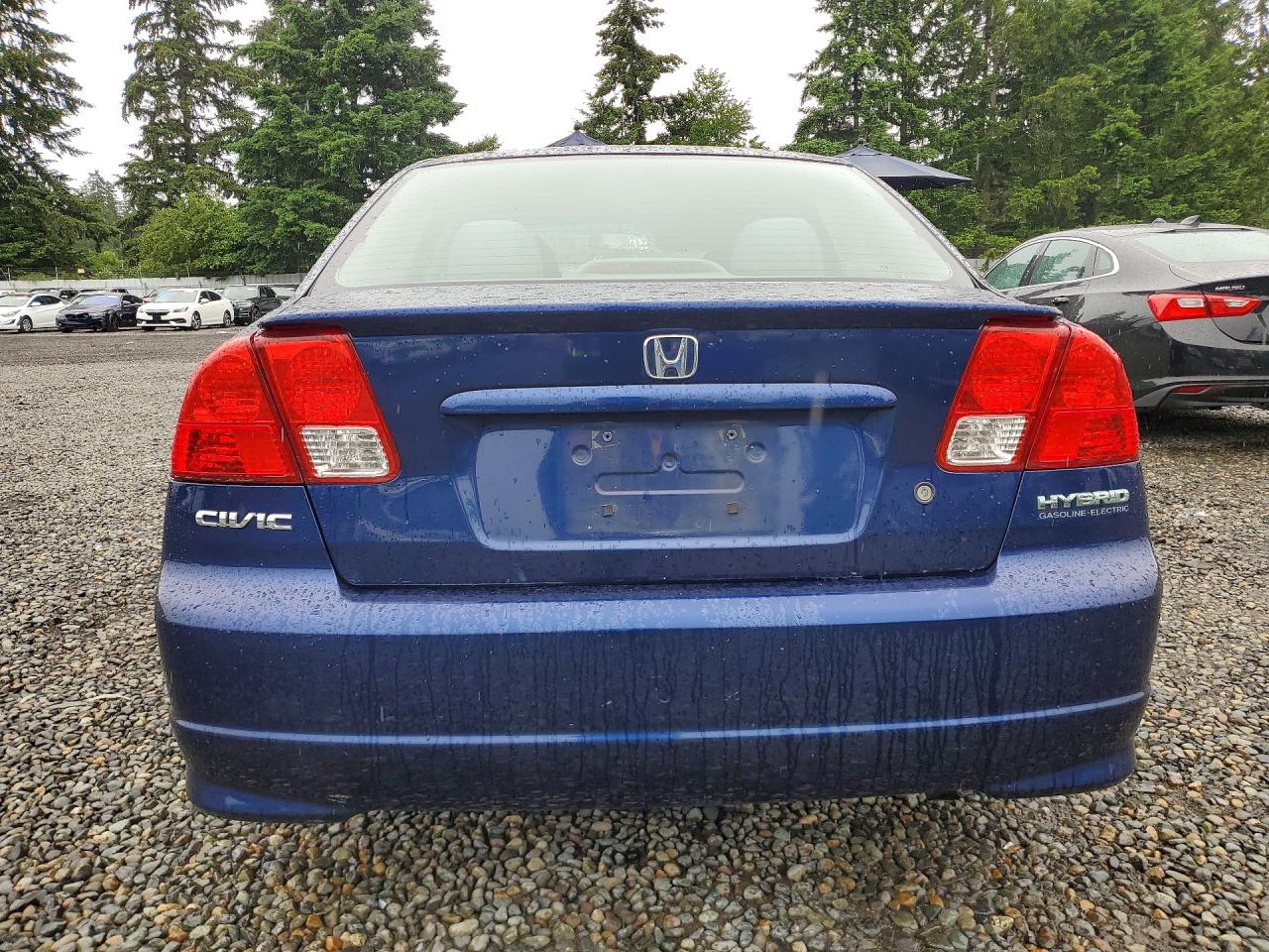 2005 Honda Civic Hybrid Blue vin: JHMES96645S025557