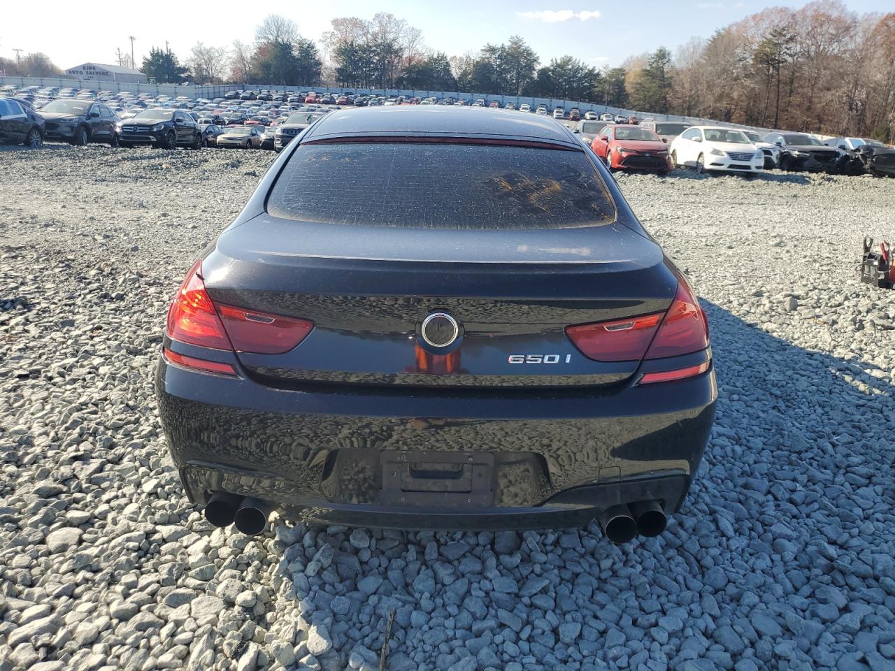 2013 Bmw 650 I Black vin: WBA6B2C59DD128403