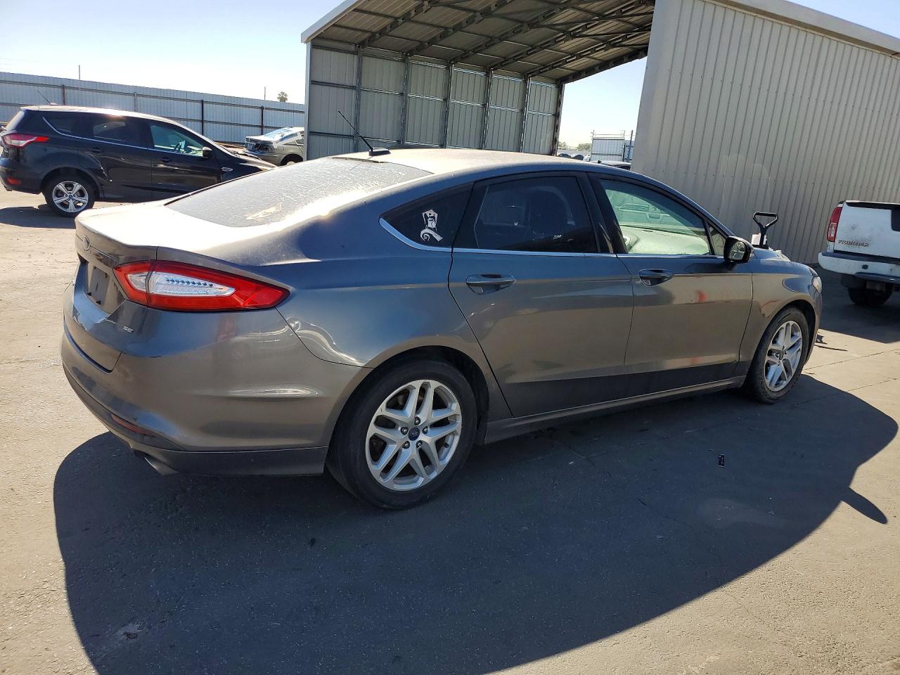 2014 Ford Fusion Se Gray vin: 3FA6P0H73ER379953