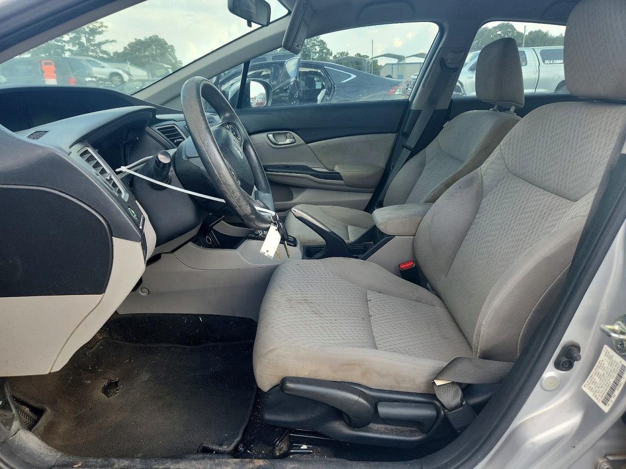 2014 Honda Civic Lx Silver vin: 2HGFB2F52EH503519