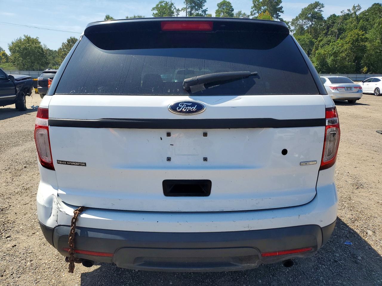 2014 Ford Explorer Police Interceptor White vin: 1FM5K8AR8EGA60243